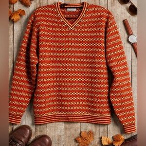 Hickey Freeman vintage inspired late 90’s wool sweater size L